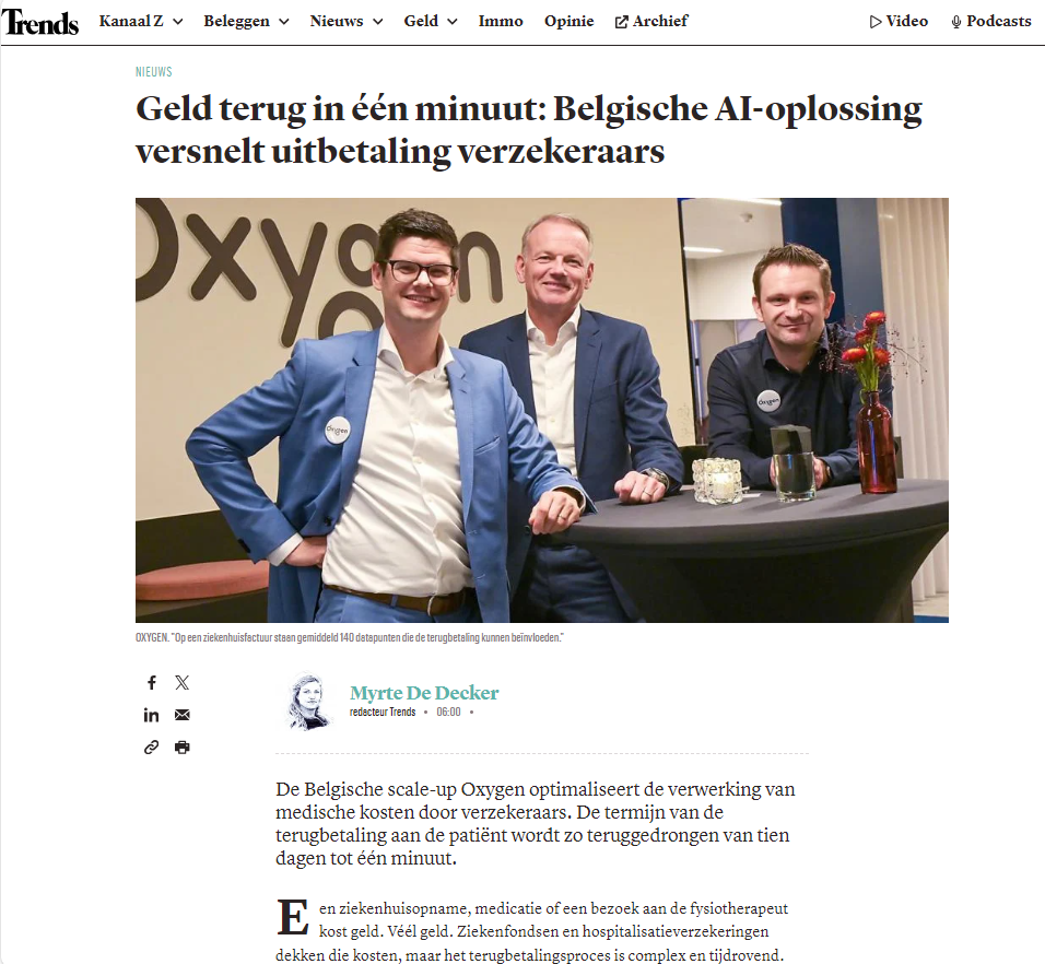 Artikel in Trends over Oxygen